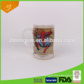 wholsale glass beer mug with logo spider-man beer up